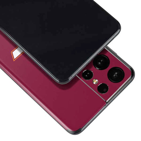 Virginia Tech Maroon Galaxy S21 Ultra 5G Skin