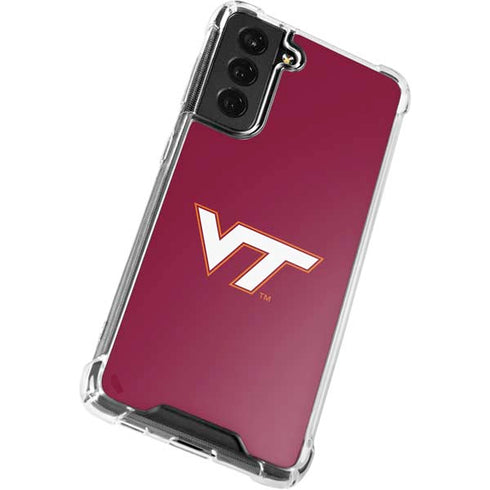Virginia Tech Maroon Galaxy S22 Clear Case