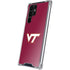 Virginia Tech Maroon Galaxy S22 Ultra Clear Case