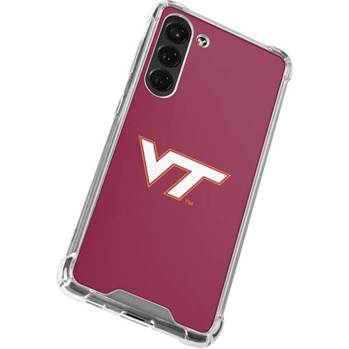 Virginia Tech Maroon Galaxy S23 Plus Clear Case
