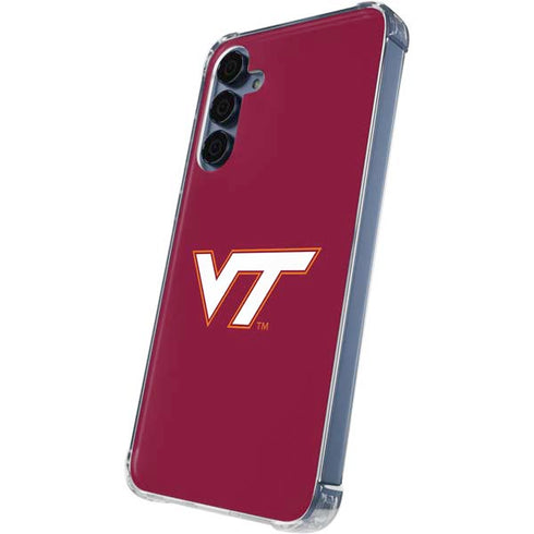 Virginia Tech Maroon Galaxy S24 Clear Case