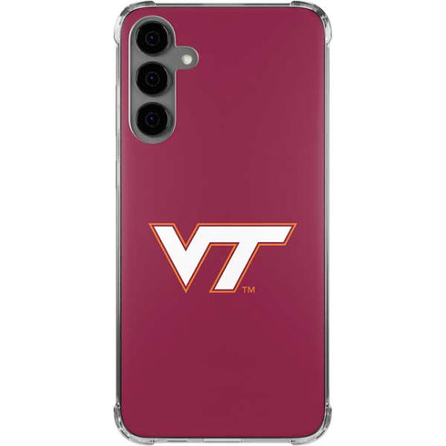 Virginia Tech Maroon Galaxy S24 Plus Clear Case