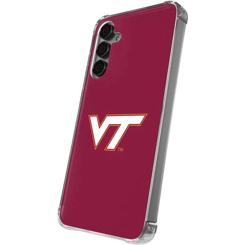 Virginia Tech Maroon Galaxy S24 Plus Clear Case