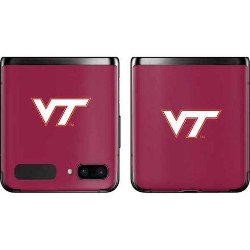 Virginia Tech Maroon Galaxy Z Flip Skin