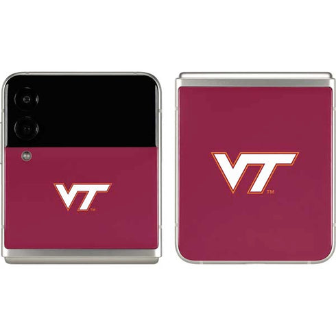 Virginia Tech Maroon Galaxy Z Flip3 5G Skin