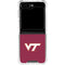 Virginia Tech Maroon Galaxy Z Flip5 5G Clear Case