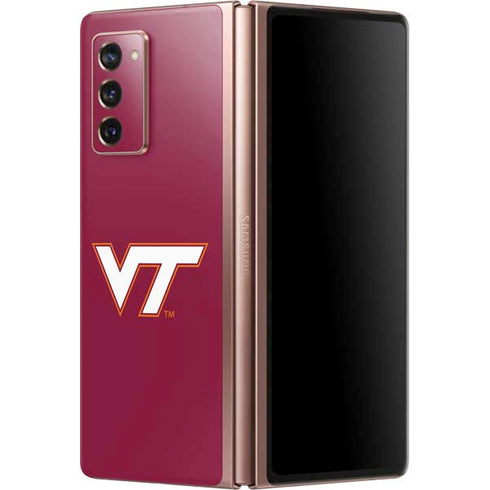 Virginia Tech Maroon Galaxy Z Fold2 5G Skin