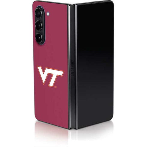 Virginia Tech Maroon Galaxy Z Fold5 5G Skin