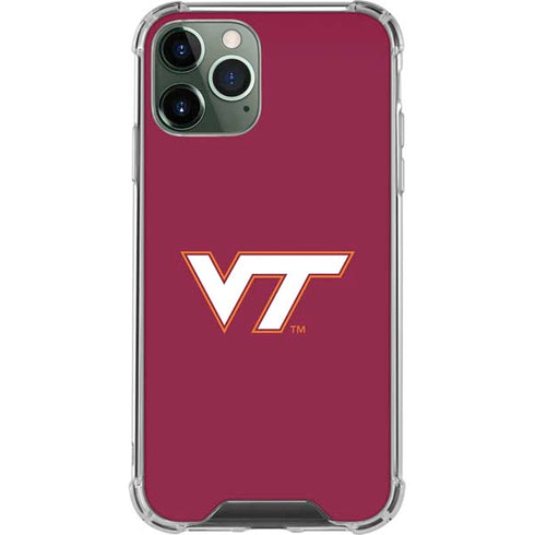 Virginia Tech Maroon iPhone 11 Pro Max Clear Case
