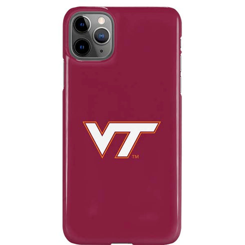 Virginia Tech Maroon iPhone 11 Pro Max Lite Case