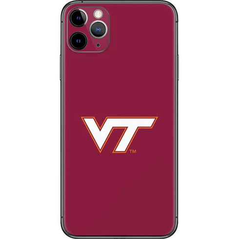 Virginia Tech Maroon iPhone 11 Pro Max Skin
