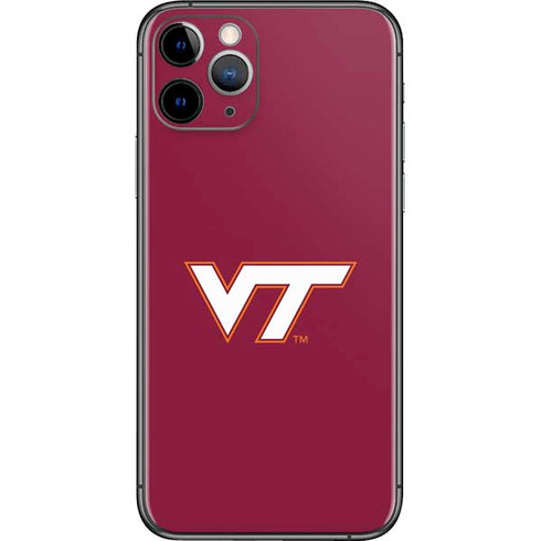 Virginia Tech Maroon iPhone 11 Pro Skin