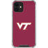 Virginia Tech Maroon iPhone 12 Clear Case