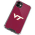 Virginia Tech Maroon iPhone 12 Clear Case