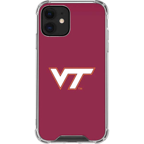 Virginia Tech Maroon iPhone 12 Mini Clear Case