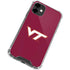 Virginia Tech Maroon iPhone 12 Mini Clear Case