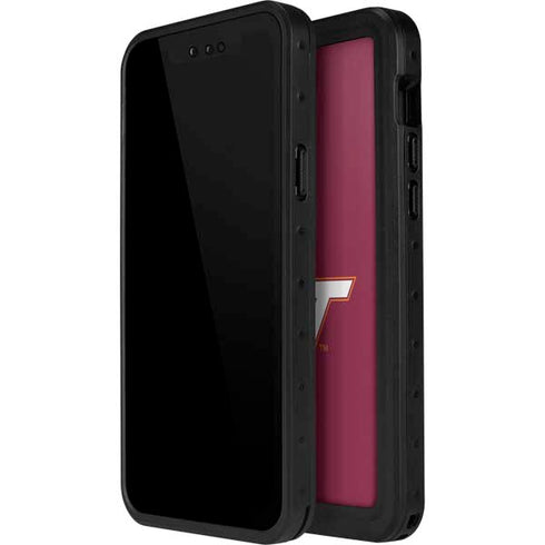 Virginia Tech Maroon iPhone 12 Mini Waterproof Case