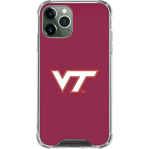 Virginia Tech Maroon iPhone 12 Pro Clear Case