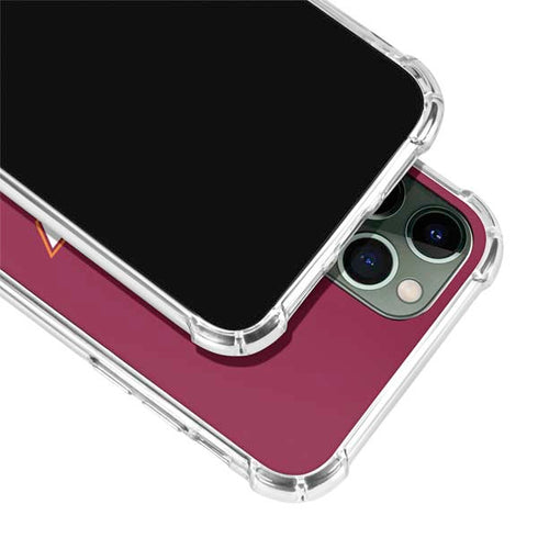 Virginia Tech Maroon iPhone 12 Pro Clear Case