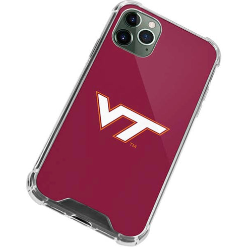 Virginia Tech Maroon iPhone 12 Pro Clear Case