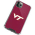 Virginia Tech Maroon iPhone 12 Pro Clear Case