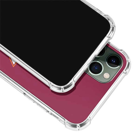 Virginia Tech Maroon iPhone 12 Pro Max Clear Case