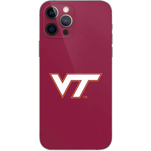 Virginia Tech Maroon iPhone 12 Pro Skin