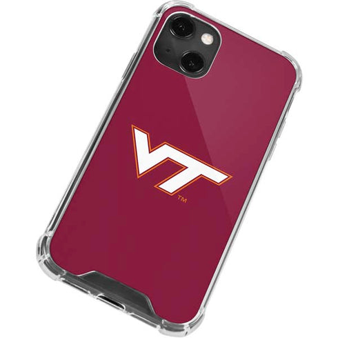 Virginia Tech Maroon iPhone 13 Mini Clear Case