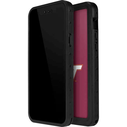 Virginia Tech Maroon iPhone 13 Mini Waterproof Case