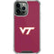 Virginia Tech Maroon iPhone 13 Pro Max Clear Case