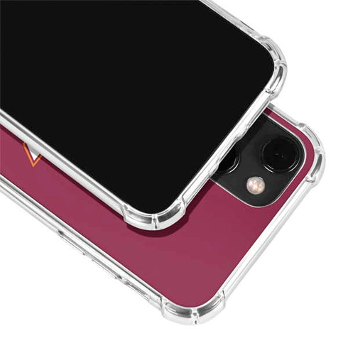 Virginia Tech Maroon iPhone 14 Clear Case