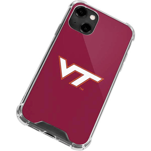 Virginia Tech Maroon iPhone 14 Clear Case