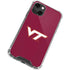 Virginia Tech Maroon iPhone 14 Plus Clear Case