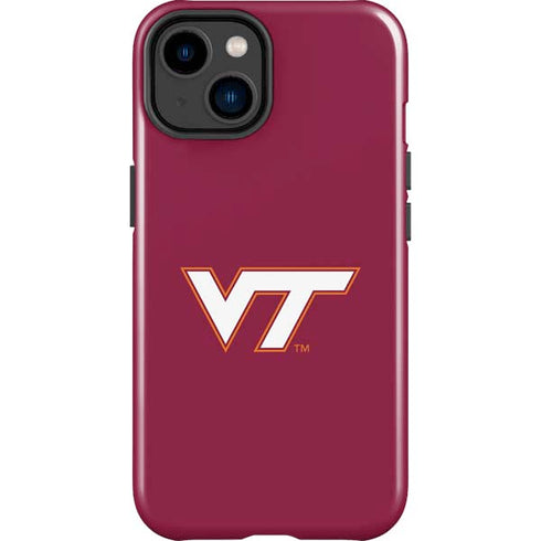 Virginia Tech Maroon iPhone 15 Plus Impact Case