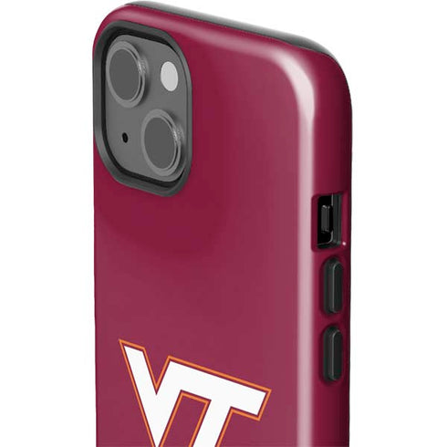 Virginia Tech Maroon iPhone 15 Plus Impact Case