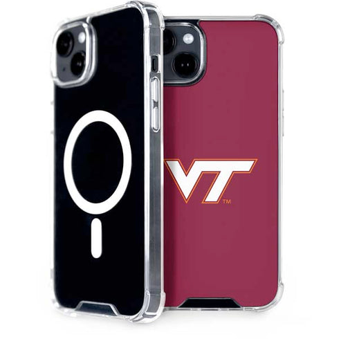 Virginia Tech Maroon iPhone 15 Plus MagSafe Case