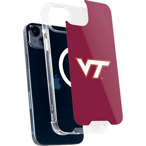 Virginia Tech Maroon iPhone 15 Plus MagSafe Case