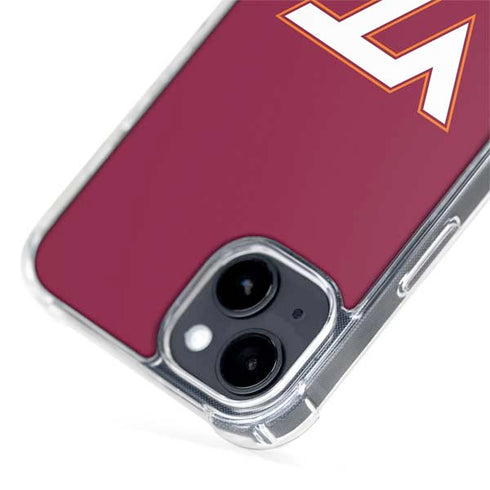 Virginia Tech Maroon iPhone 15 Plus MagSafe Case