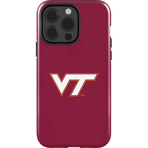 Virginia Tech Maroon iPhone 15 Pro Impact Case