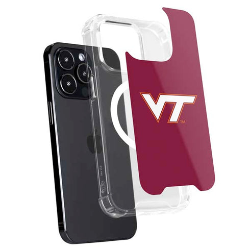Virginia Tech Maroon iPhone 15 Pro MagSafe Case