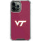 Virginia Tech Maroon iPhone 15 Pro Max Clear Case