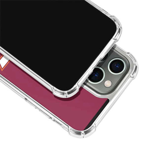 Virginia Tech Maroon iPhone 15 Pro Max Clear Case