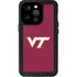 Virginia Tech Maroon iPhone 14 Pro Waterproof Case