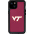 Virginia Tech Maroon iPhone 15 Plus Waterproof Case