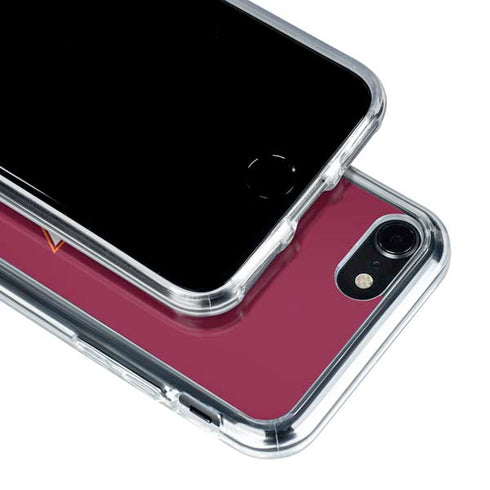 Virginia Tech Maroon iPhone SE (2nd & 3rd Gen) Clear Case