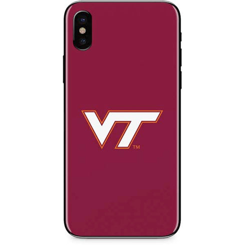 Virginia Tech Maroon iPhone X Skin