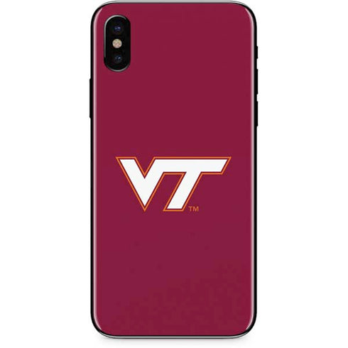 Virginia Tech Maroon iPhone XS Skin