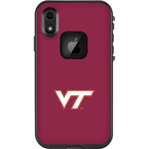 Virginia Tech Maroon LifeProof Fre iPhone XR Skin