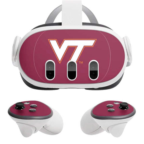 Virginia Tech Maroon Meta Quest 3 Skin