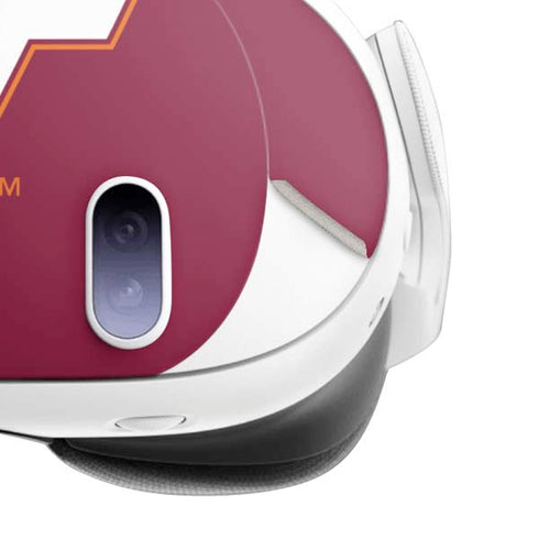 Virginia Tech Maroon Meta Quest 3 Skin